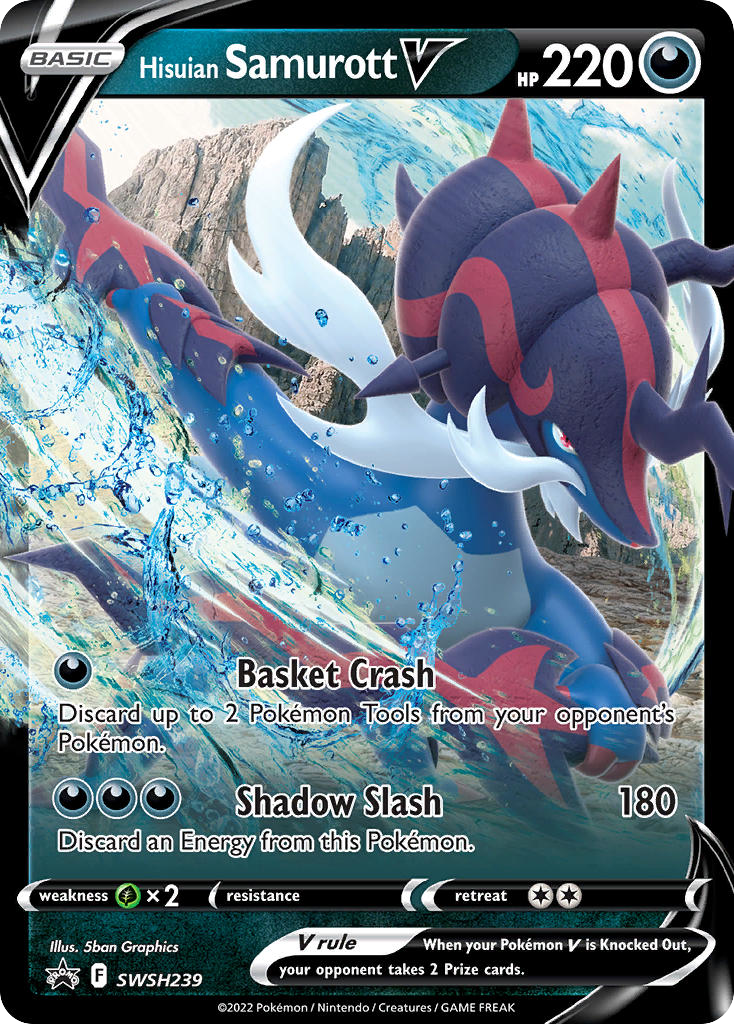 Sword & Shield Promo’s Hisuian Samurott V #239